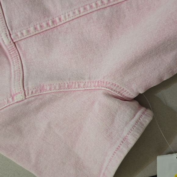 Good American “Fit For Success” Pink Jumpsuit NWT Size 2 Adjustable Waist - Picture 9 of 9